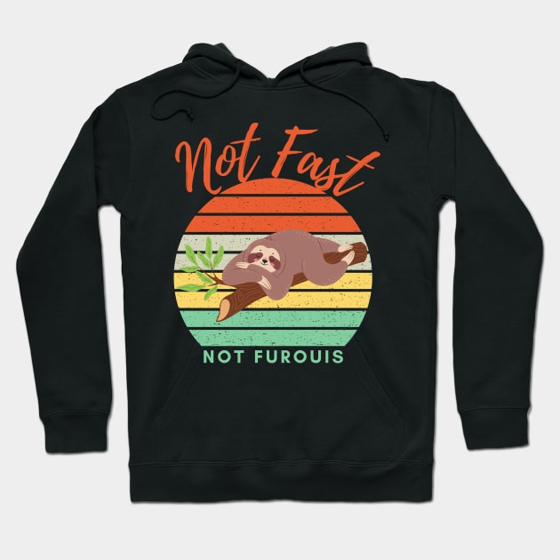 Not Fast Not Furious Hoodie by Holly ship